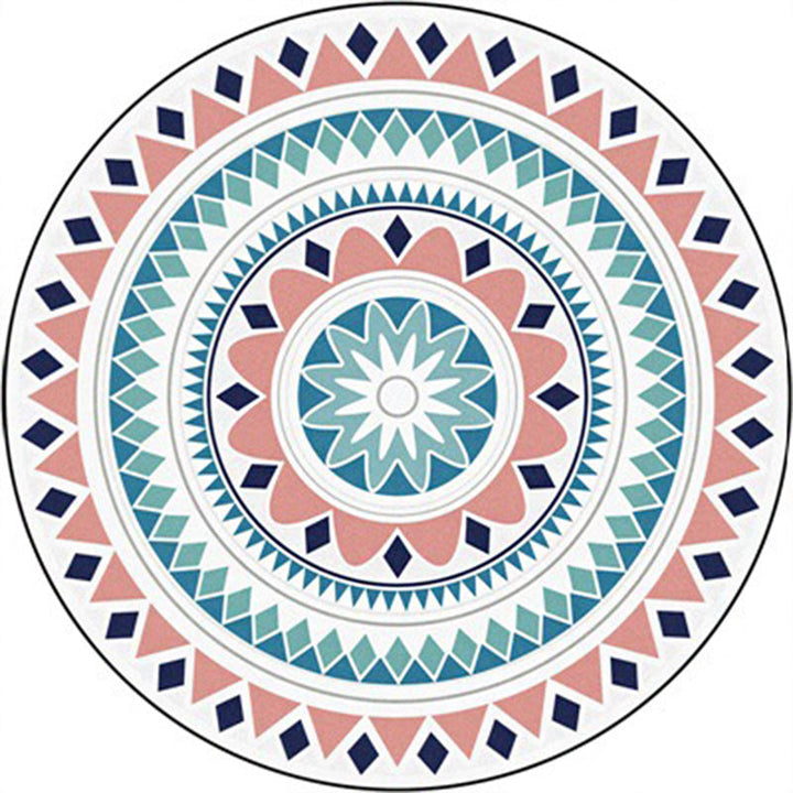 Classic Moroccan indoor rug Multicolored floral rug Non-slip Machine washable Stain resistant rug for the living room | Bowlift