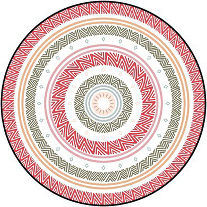 Classic Moroccan indoor rug Multicolored floral rug Non-slip Machine washable Stain resistant rug for the living room | Bowlift