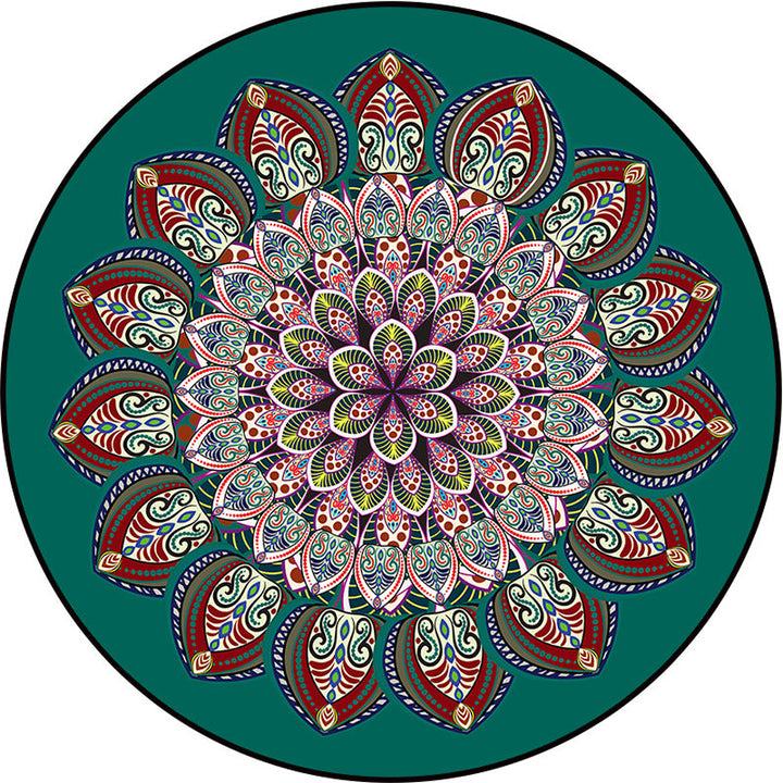 BowLift | Ethical Moroccan Style Rug Multicolored Flower Rug Pet Friendly Anti-Slip Stain Resistant Rug for Living Room
