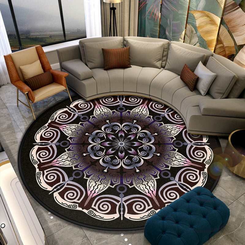 Turkish style living room rug multicolored floral pattern rug synthetic pet friendly machine washable non-slip rug | Bowlift
