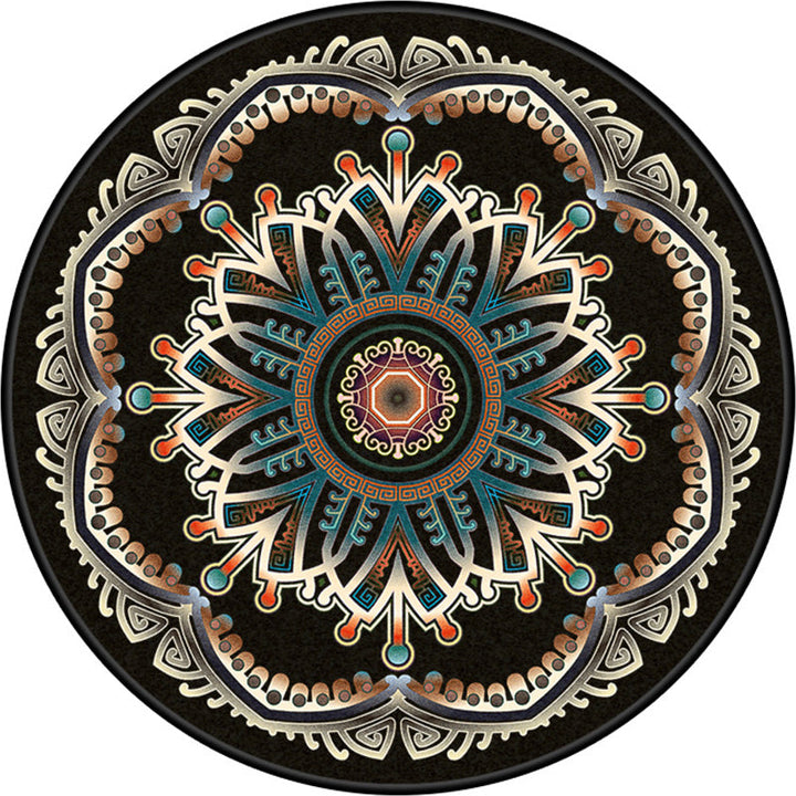Turkish style living room rug multicolored floral pattern rug synthetic pet friendly machine washable non-slip rug | Bowlift