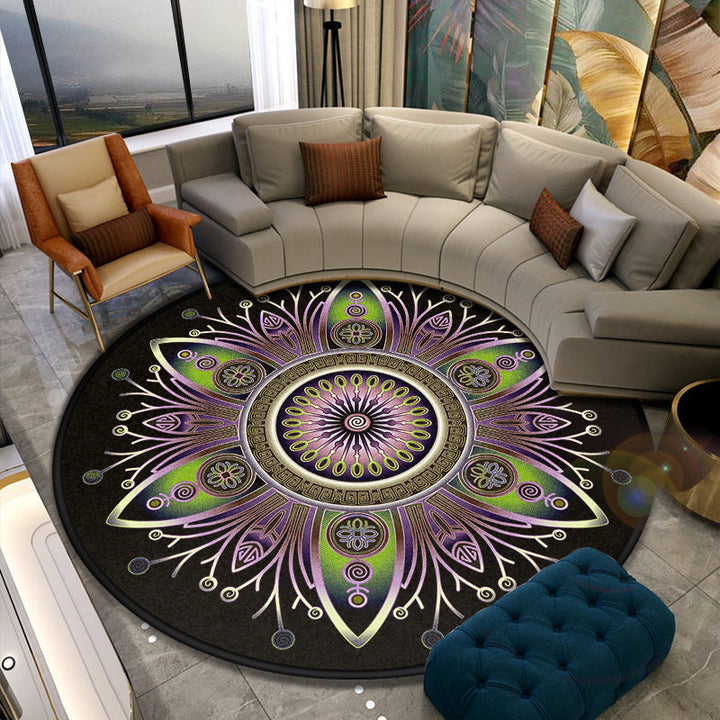 Turkish style living room rug multicolored floral pattern rug synthetic pet friendly machine washable non-slip rug | Bowlift