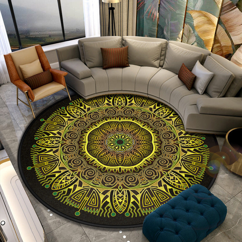 Turkish style living room rug multicolored floral pattern rug synthetic pet friendly machine washable non-slip rug | Bowlift