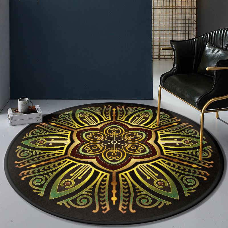 BowLift | Persian Bedroom Rug Multicolor Tribal Floral Rug Polyester Stain Resistant Non-Slip Back Washable Area Rug