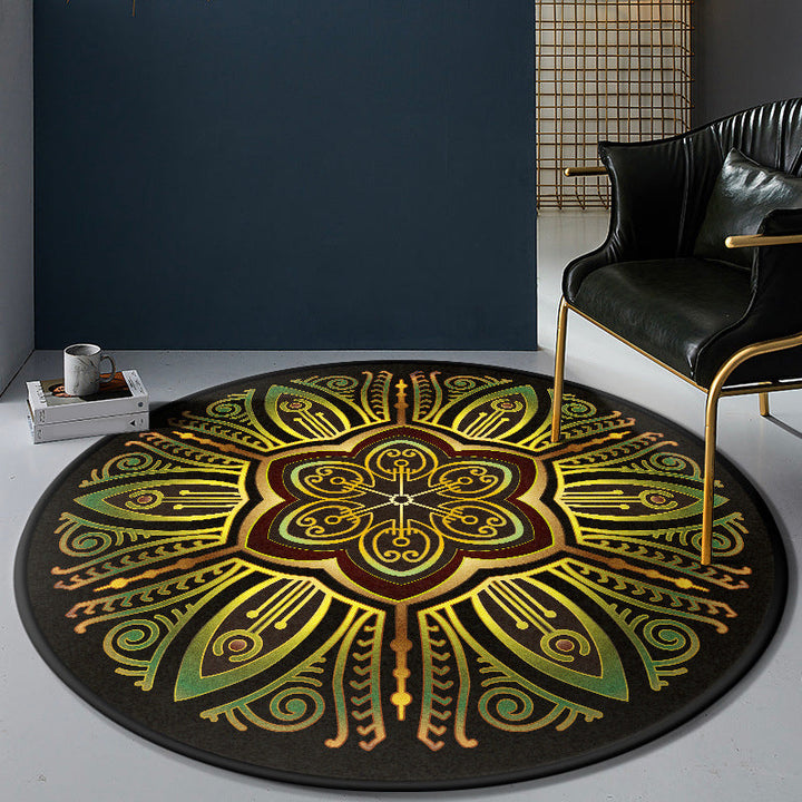 BowLift | Persian Bedroom Rug Multicolor Tribal Floral Rug Polyester Stain Resistant Non-Slip Back Washable Area Rug