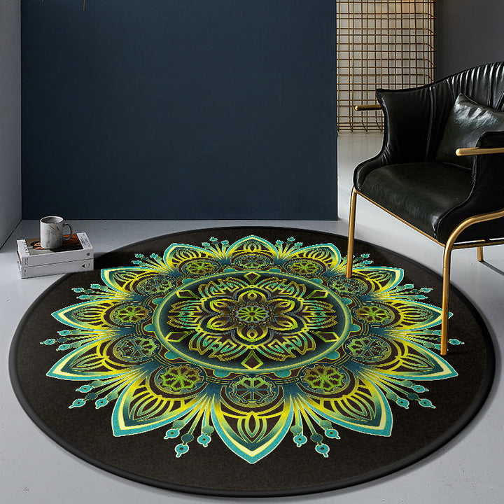 BowLift | Persian Bedroom Rug Multicolor Tribal Floral Rug Polyester Stain Resistant Non-Slip Back Washable Area Rug