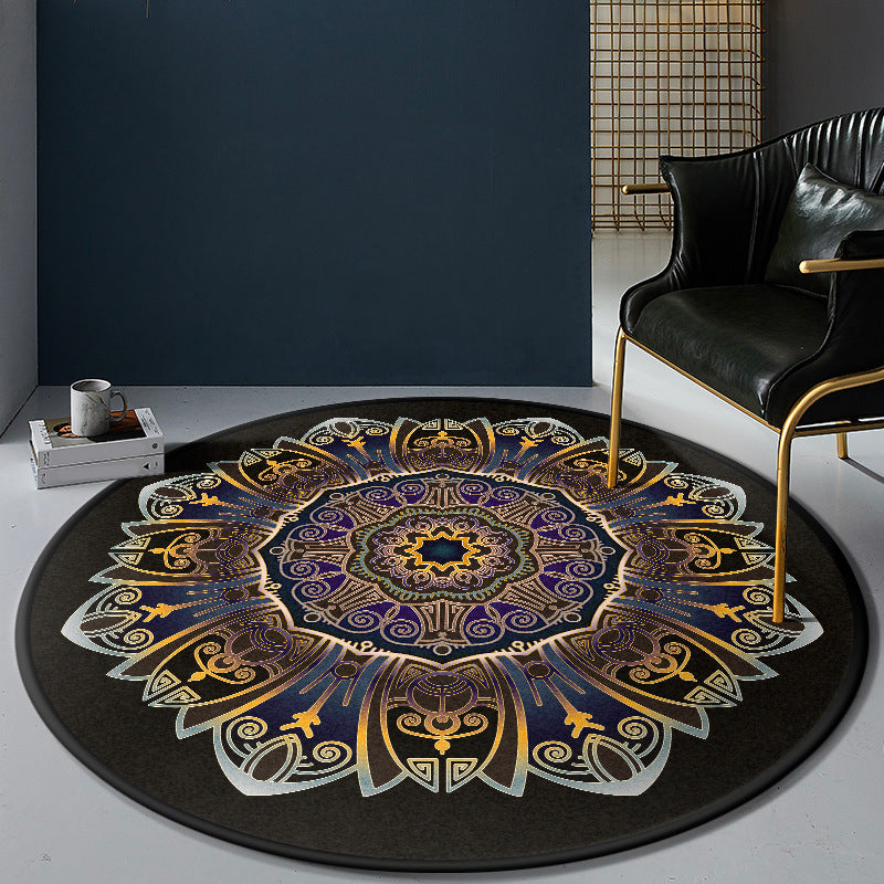 BowLift | Persian Bedroom Rug Multicolor Tribal Floral Rug Polyester Stain Resistant Non-Slip Back Washable Area Rug