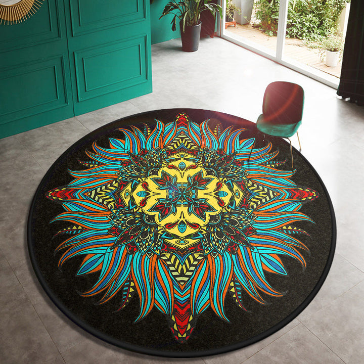 BowLift | Multi Color Doormat Moroccan Flowers Area Rug Synthetic Non-Slip Stain Resistant Pet Friendly Rug