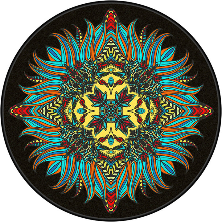 BowLift | Multi Color Doormat Moroccan Flowers Area Rug Synthetic Non-Slip Stain Resistant Pet Friendly Rug
