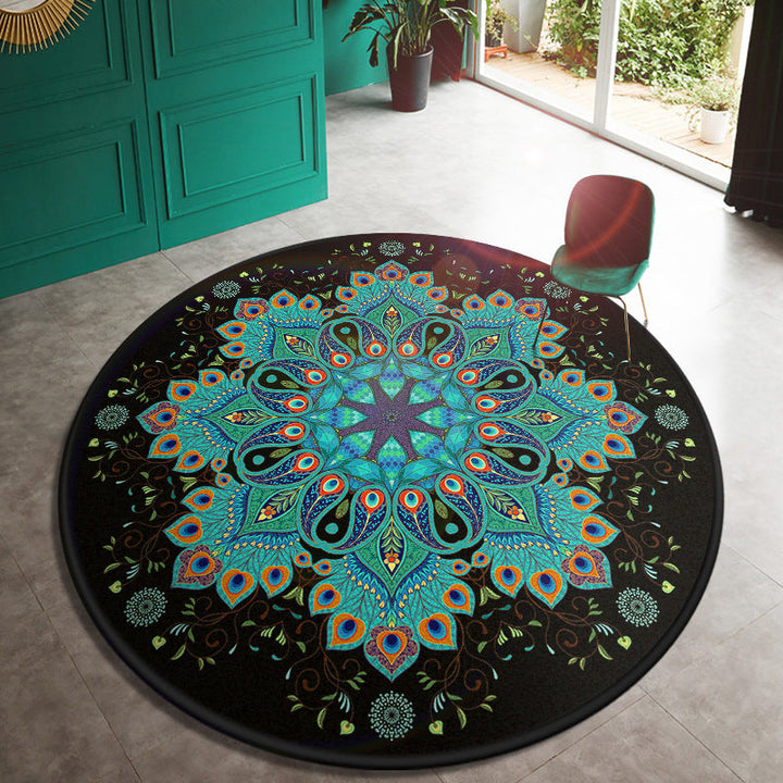 BowLift | Multi Color Doormat Moroccan Flowers Area Rug Synthetic Non-Slip Stain Resistant Pet Friendly Rug