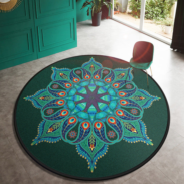 BowLift | Multi Color Doormat Moroccan Flowers Area Rug Synthetic Non-Slip Stain Resistant Pet Friendly Rug