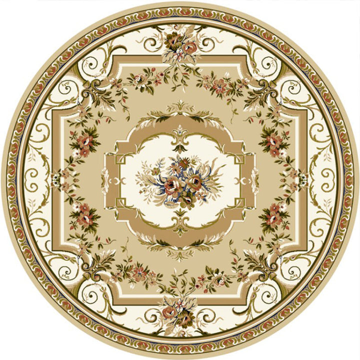 BowLift | Stylish Multicolored Persian Rug Polyester Flower Pattern Rug Washable Non-Slip Pet-Friendly Rug for Home