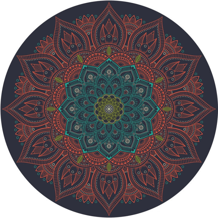 BowLift | Stylish Multicolored Persian Rug Polyester Flower Pattern Rug Washable Non-Slip Pet-Friendly Rug for Home