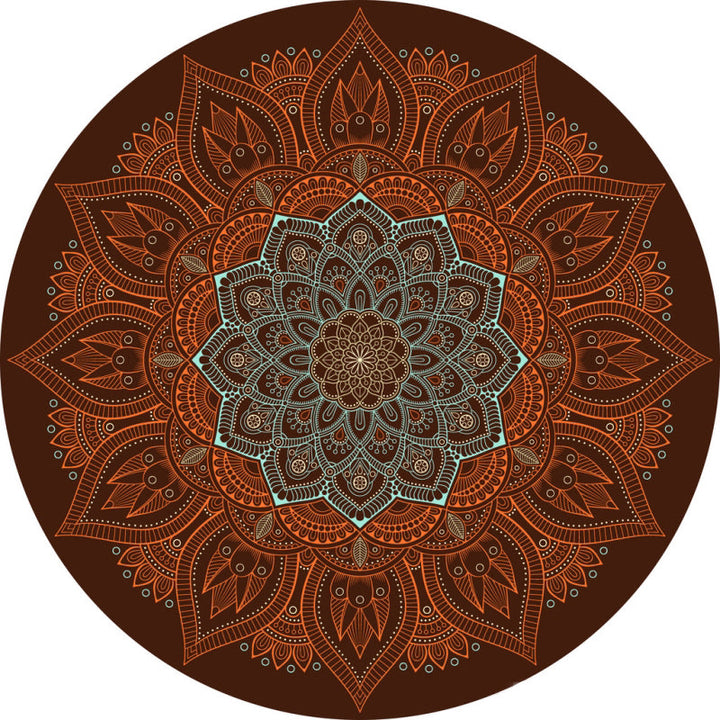 BowLift | Stylish Multicolored Persian Rug Polyester Flower Pattern Rug Washable Non-Slip Pet-Friendly Rug for Home
