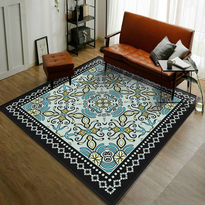 BowLift | Trendy symmetrical floral carpet multicolored Moroccan style carpet synthetic carpet for room