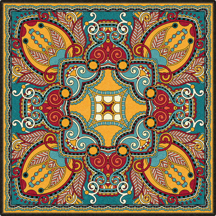 BowLift | Persian Door Mat Multi Color Tribal Print Rug Polypropylene Pet Friendly Non-Slip Stain Resistant Rug