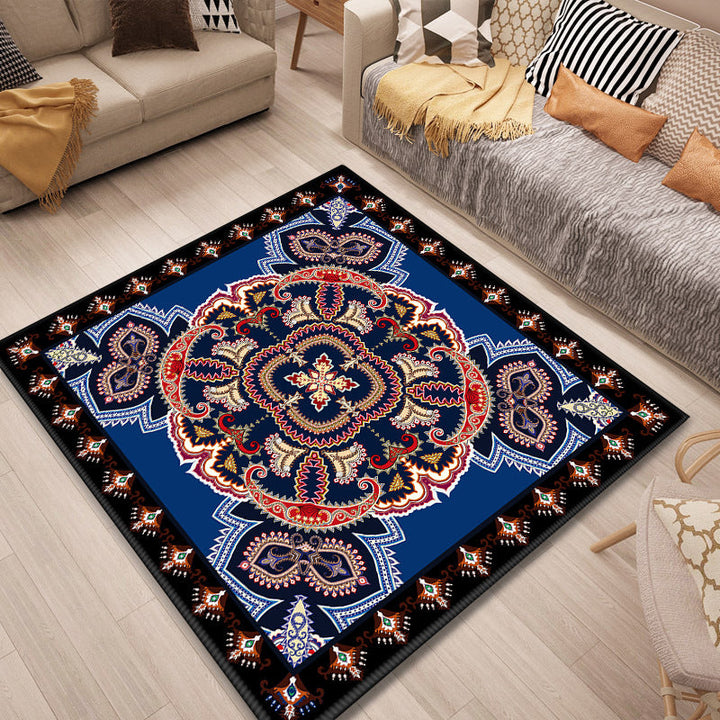 BowLift | Persian Door Mat Multi Color Tribal Print Rug Polypropylene Pet Friendly Non-Slip Stain Resistant Rug