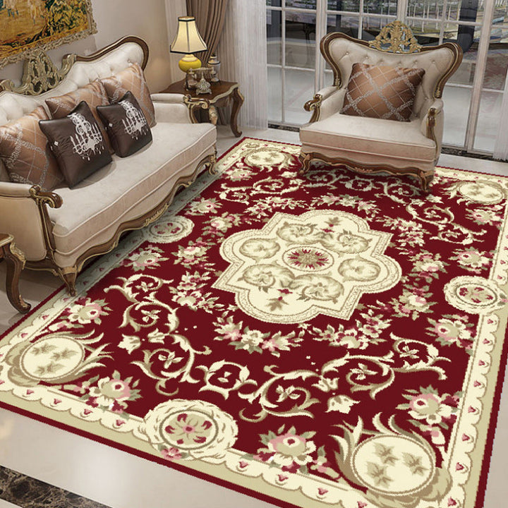 Chic Chinoiserie Carpet Multicolored Floral Carpet with Non-slip Back Stain Resistant Pet Friendly Carpet for the Living Room | Bowlift