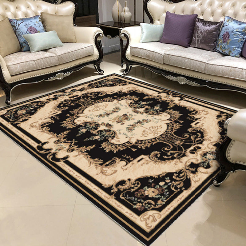 BowLift | Elegant Chinoiserie Rug Multicolor Floral Area Rug Non-Slip Backing Stain-Resistant Pet-Friendly Rug for Living Room