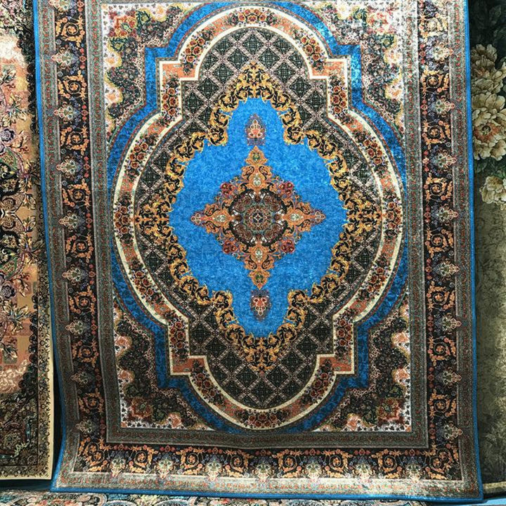BowLift | Glam Persian Indoor Dress Multicolored Floral Pattern Dress Non-Slip Back Machine Washable Pet Friendly Carpet for Living Room