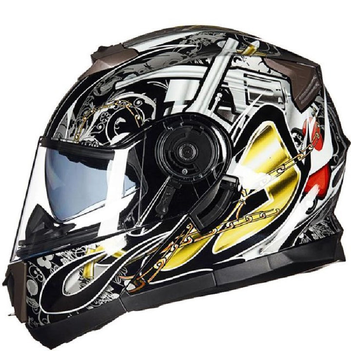 Full-Face Motorcycle Helmet Bowlift