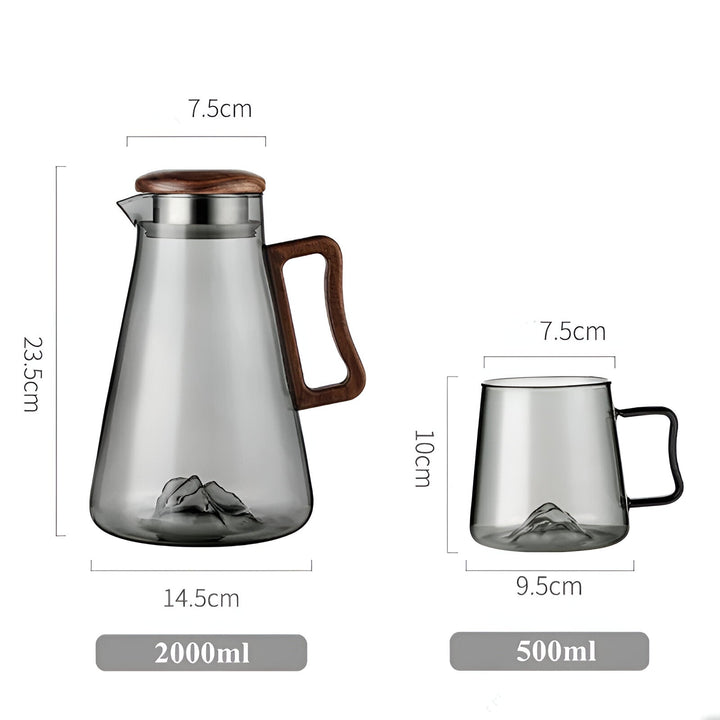 BowLift | Creative Heat-Resistant Glass Cup Set with Kettle