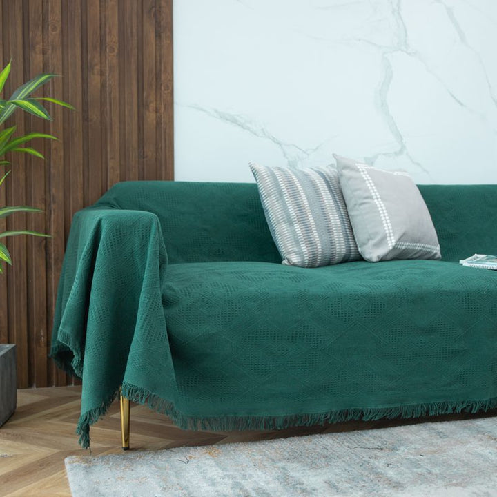 Stylish Textured Sofa Blanket