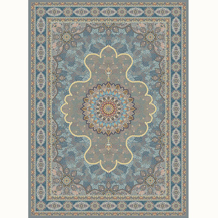 Aesthetic Moroccan Carpet Multicolored Flower Carpet Pet Friendly Non-Slip Back Machine Washable Rug for the Guest Room | Bowlift