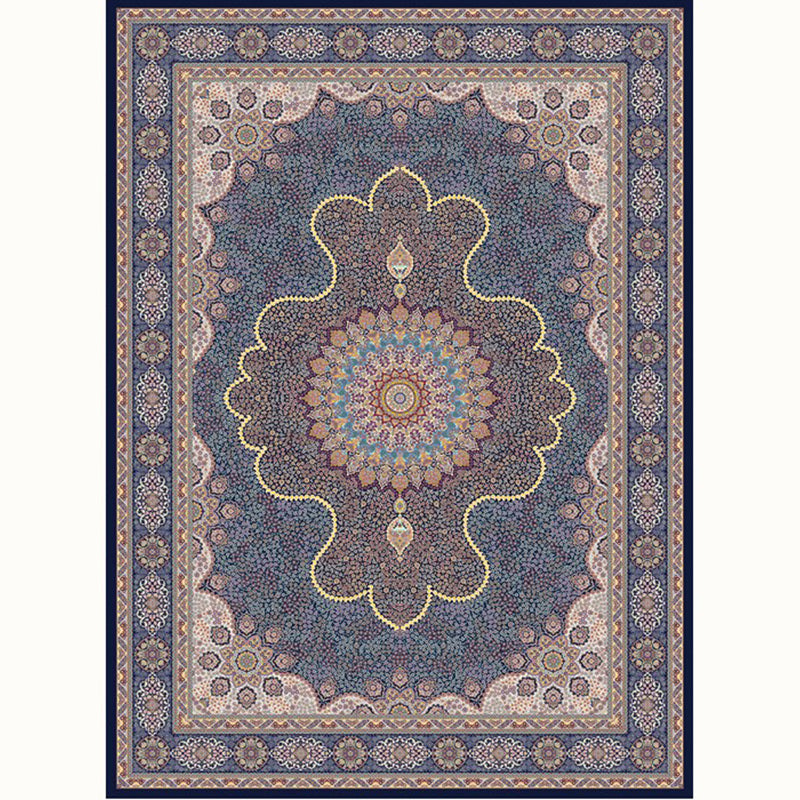 Aesthetic Moroccan Carpet Multicolored Flower Carpet Pet Friendly Non-Slip Back Machine Washable Rug for the Guest Room | Bowlift