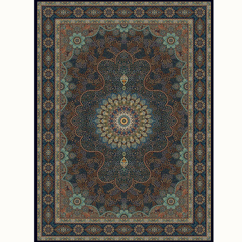 Aesthetic Moroccan Carpet Multicolored Flower Carpet Pet Friendly Non-Slip Back Machine Washable Rug for the Guest Room | Bowlift