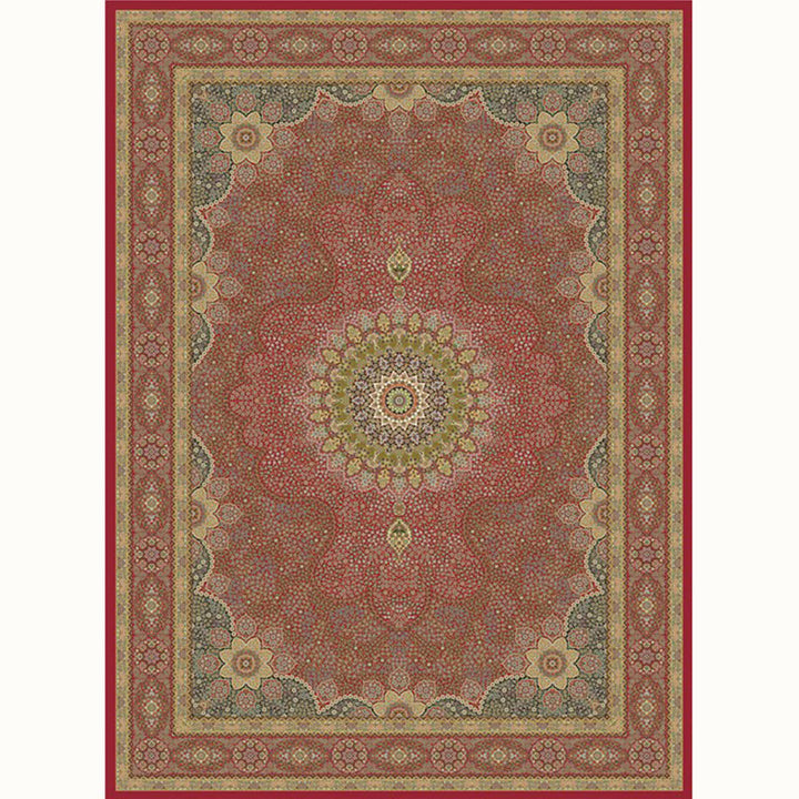 Aesthetic Moroccan Carpet Multicolored Flower Carpet Pet Friendly Non-Slip Back Machine Washable Rug for the Guest Room | Bowlift