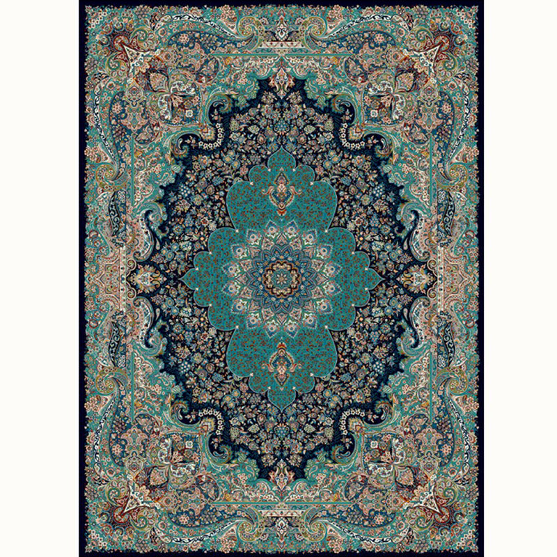 Aesthetic Moroccan Carpet Multicolored Flower Carpet Pet Friendly Non-Slip Back Machine Washable Rug for the Guest Room | Bowlift