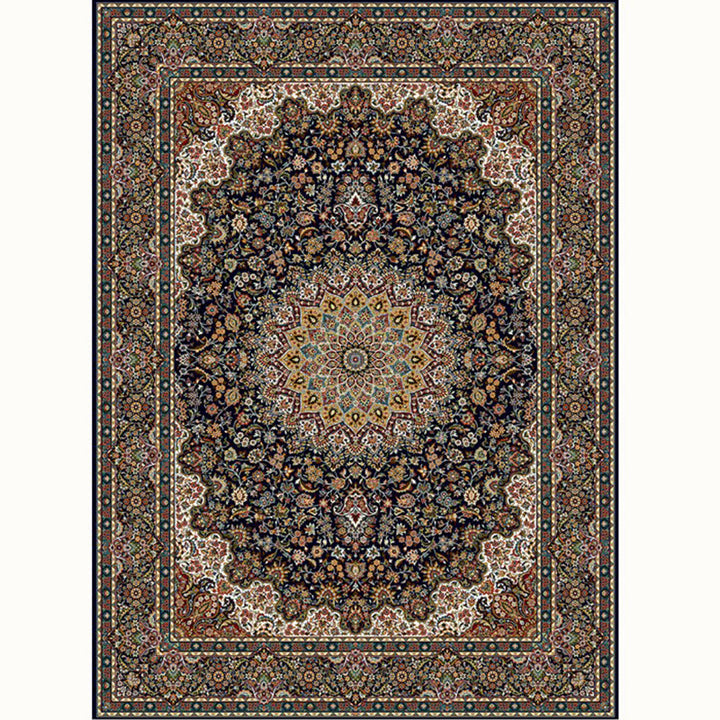 Aesthetic Moroccan Carpet Multicolored Flower Carpet Pet Friendly Non-Slip Back Machine Washable Rug for the Guest Room | Bowlift