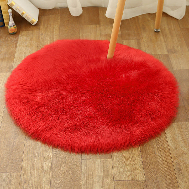 BowLift | Comfort Girls' Room Foot Mat Multicolor Plain Rug Shag Pet Friendly Machine Washable Non-Slip Rug