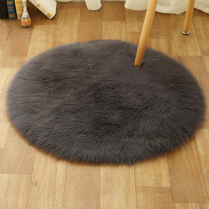 BowLift | Comfort Girls' Room Foot Mat Multicolor Plain Rug Shag Pet Friendly Machine Washable Non-Slip Rug