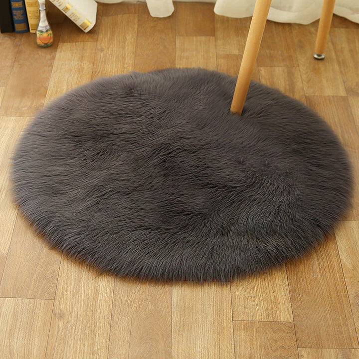 BowLift | Comfort Girls' Room Foot Mat Multicolor Plain Rug Shag Pet Friendly Machine Washable Non-Slip Rug