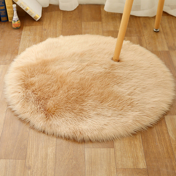 BowLift | Comfort Girls' Room Foot Mat Multicolor Plain Rug Shag Pet Friendly Machine Washable Non-Slip Rug