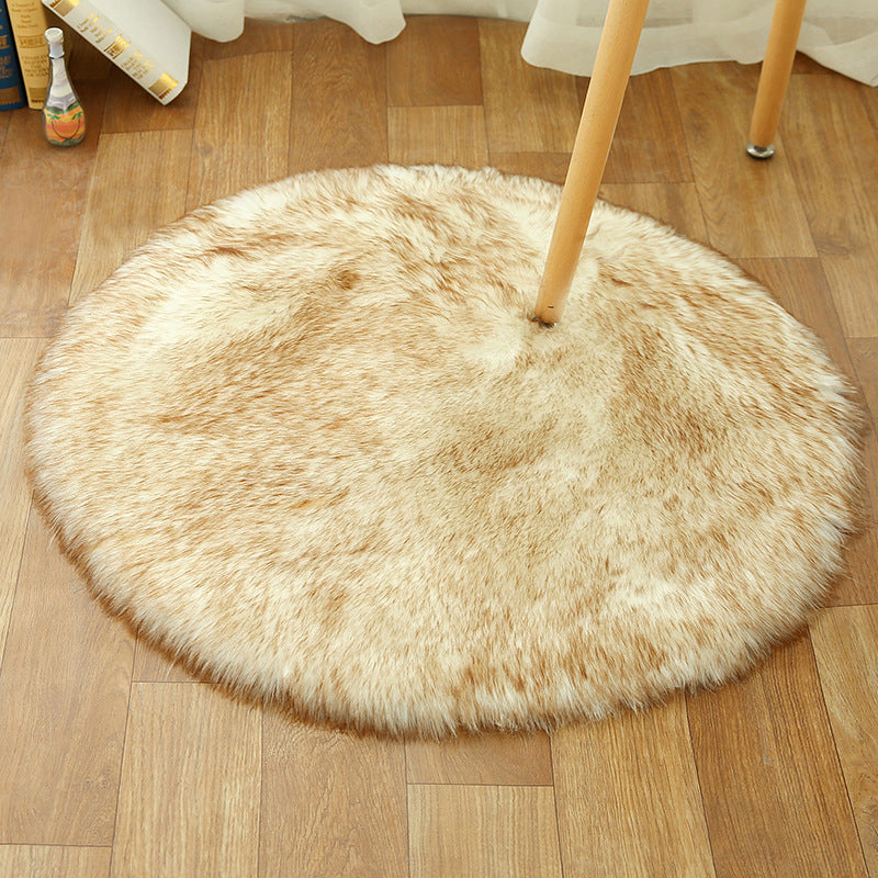 BowLift | Comfort Girls' Room Foot Mat Multicolor Plain Rug Shag Pet Friendly Machine Washable Non-Slip Rug