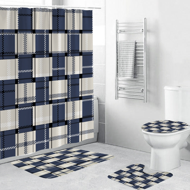 Cactus-Themed Shower Curtain Bowlift