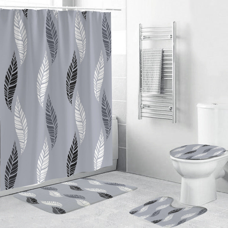 Cactus-Themed Shower Curtain Bowlift