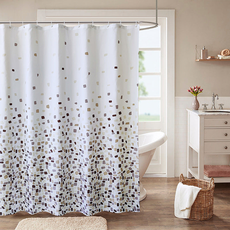 Mosaic Pattern Shower Curtain Bowlift