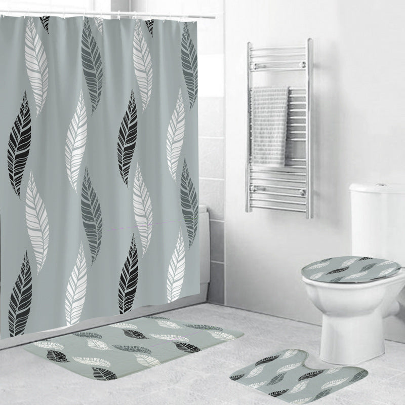 Cactus-Themed Shower Curtain Bowlift