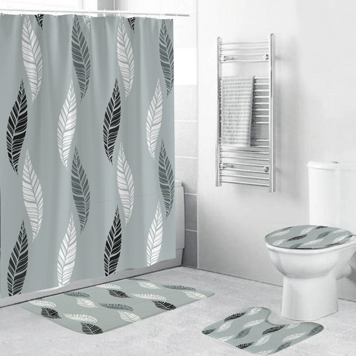 Cactus-Themed Shower Curtain Bowlift