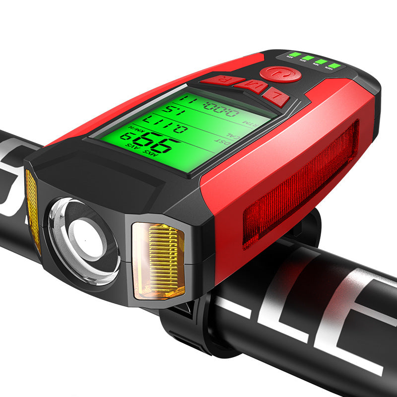 Multi-Function USB Rechargeable Bicycle Safety Light System Bowlift