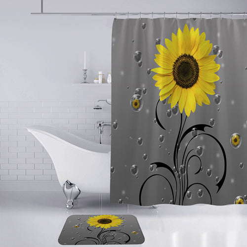 Cactus-Themed Shower Curtain Bowlift