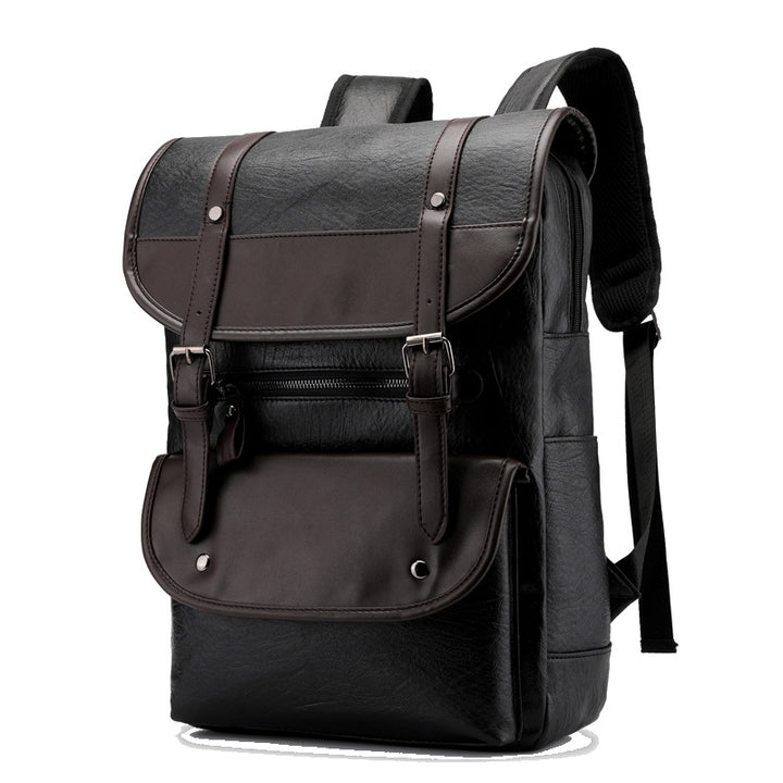 Vintage Style Leather Backpack Bowlift