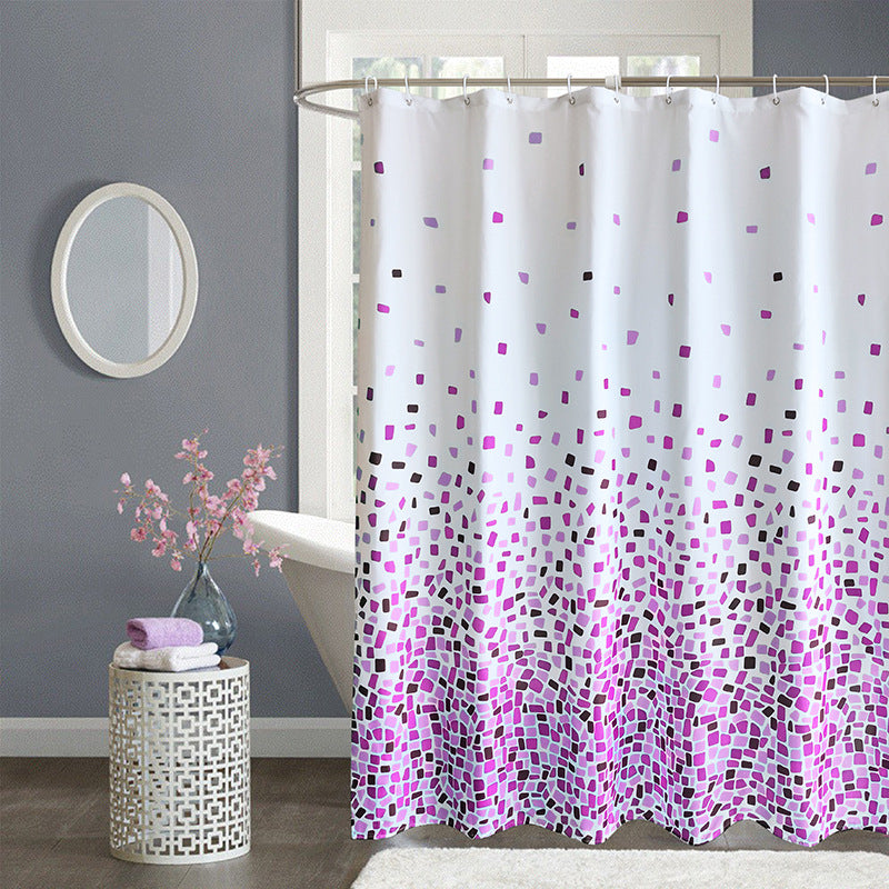 Mosaic Pattern Shower Curtain Bowlift
