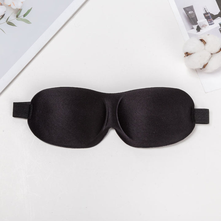 Three-Dimensional Contoured Breathable Sleep Mask With Adjustable Strap