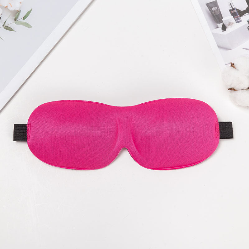 Three-Dimensional Contoured Breathable Sleep Mask With Adjustable Strap