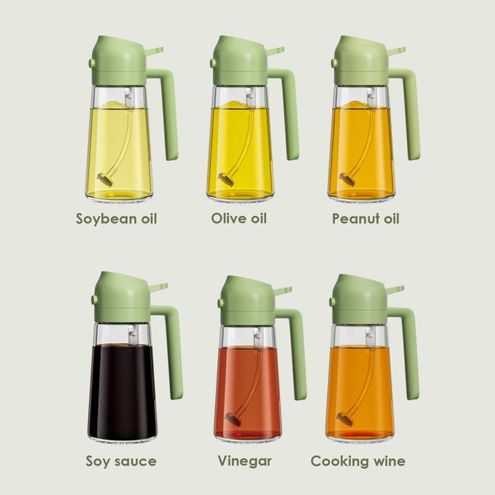 BowLift | 2-in-1 Oil Dispenser Bottle | Oil Sprayer and Dispenser | Healthy Cooking